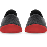 Mahabis Curve Classic Slippers | Dark Grey/Red
