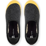 Mahabis Curve Classic Slippers | Dark Grey/Yellow