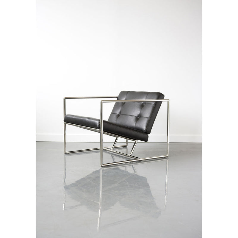 Gus* Modern Delano Chair V2 | Jet Black Leather ECCHDELV-jetbla-polsta