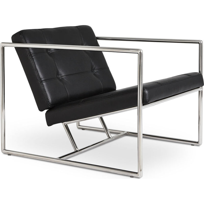 Gus* Modern Delano Chair V2 | Jet Black Leather ECCHDELV-jetbla-polsta