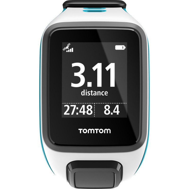 TomTom Spark Music Small Watch | White/Scuba Blue 1REM.002.08