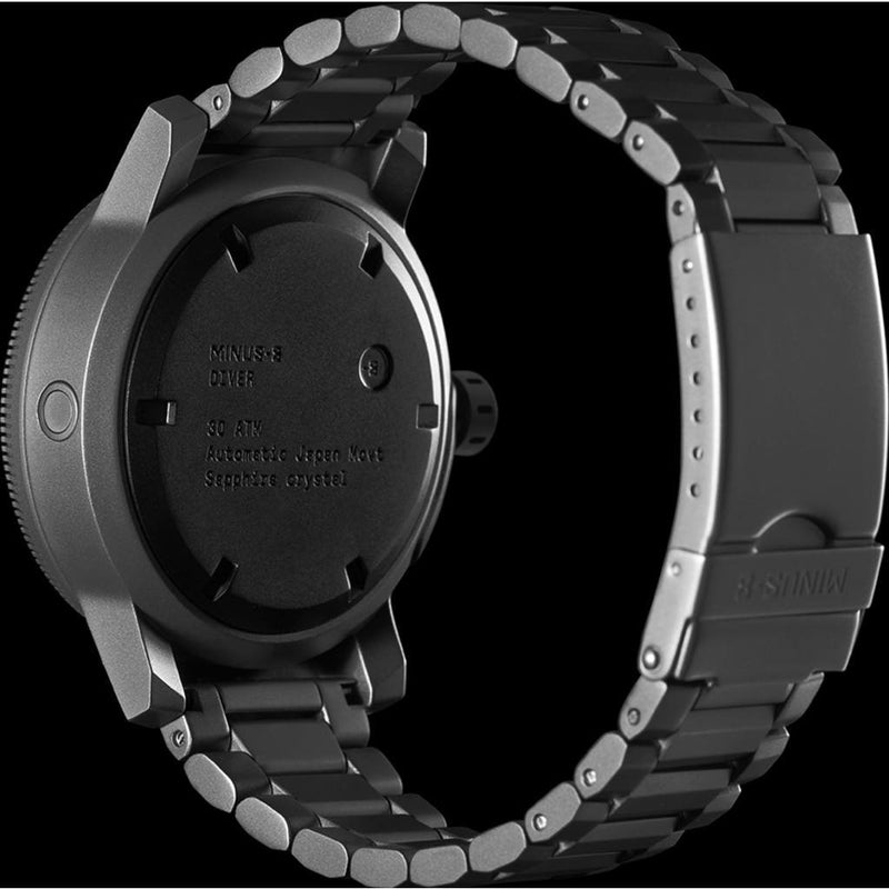 MINUS-8 Diver Gunmetal/Black Watch | Titanium P024-013-TI-ML
