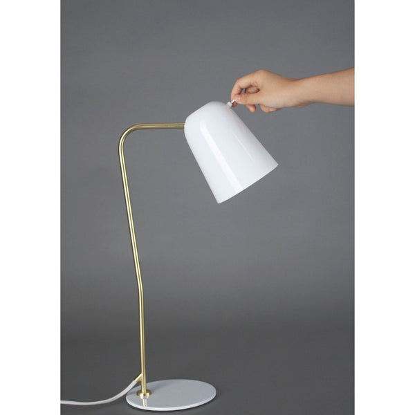 Seed Design Dobi Table Lamp | White/Brass