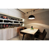 Seed Design Dome Medium Pendant Lamp | Black SQ-360MP-BK