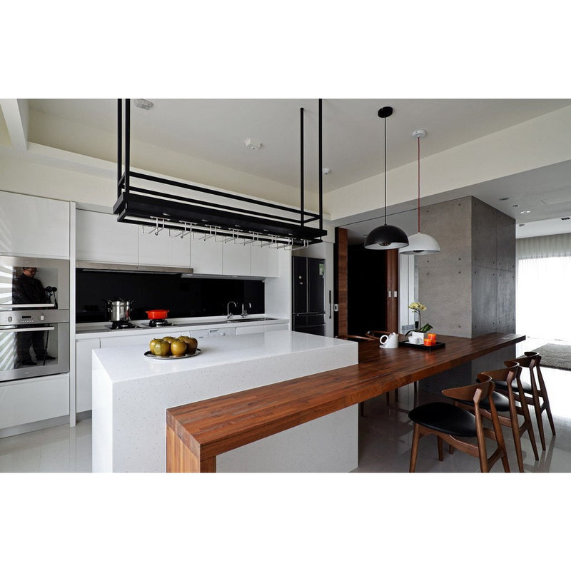 Seed Design Dome Medium Pendant Lamp | Black SQ-360MP-BK