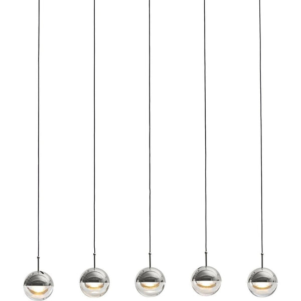 Seed Design Dora Pendant 5 Light Set | Chrome SLD-1010PL5-CRM