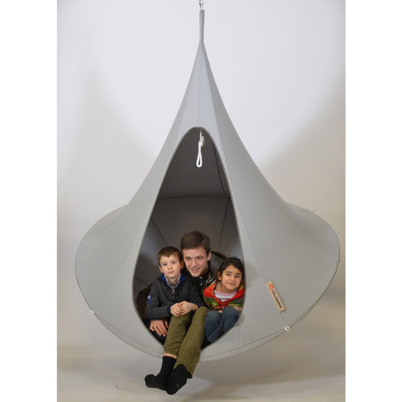 Cacoon Double Hanging Hammock | Light Grey DY006