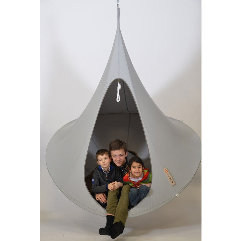 Cacoon Double Hanging Hammock | Light Grey DY006