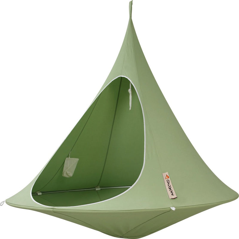 Cacoon Double Hanging Hammock | Leaf Green DG002