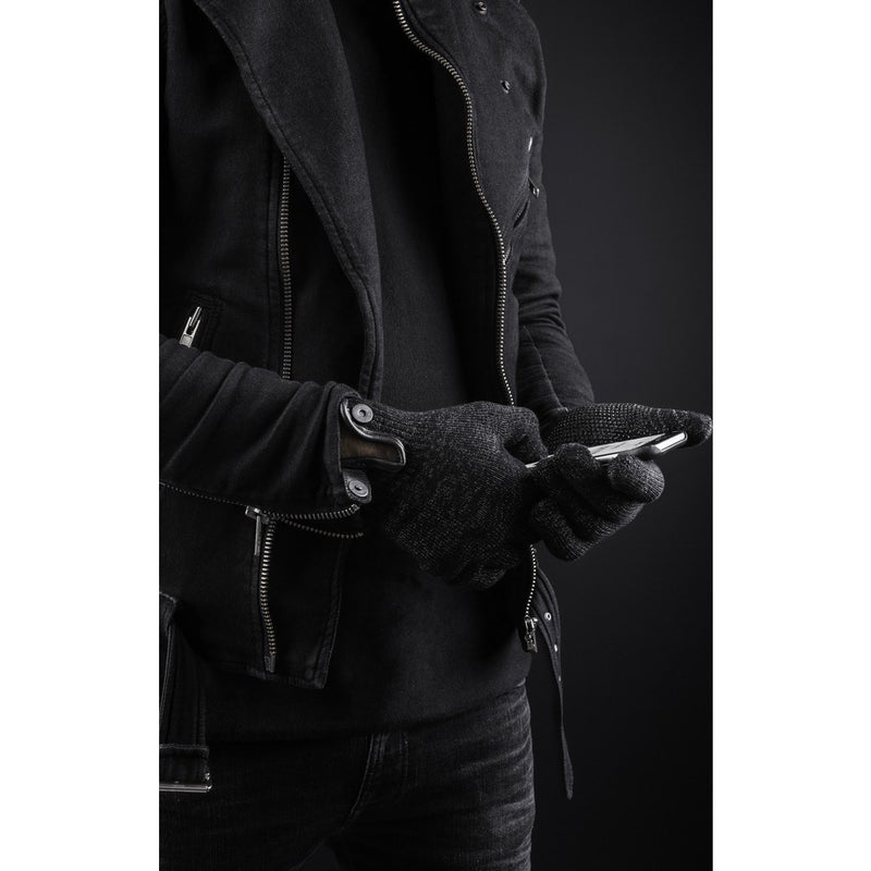 Mujjo Double Layered Touchscreen Gloves | Black Size L MUJJO-GLKN-012-L