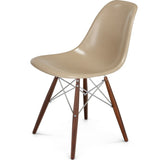 Modernica Case Study Walnut Dowel Side Shell Chair | Chrome/Oatmeal FIB-W-DOS-CHR-WAL