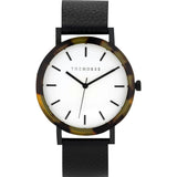 The Horse Resin Brown Tortoise Watch | White/Black E2