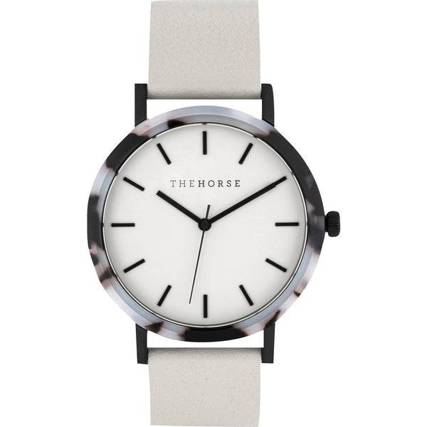 The Horse Resin Blonde Tortoise Watch | Grey E3