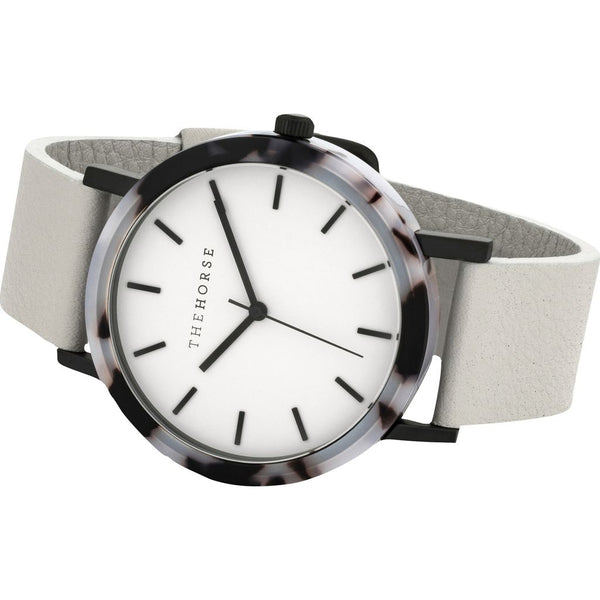The Horse Resin Blonde Tortoise Watch | Grey E3