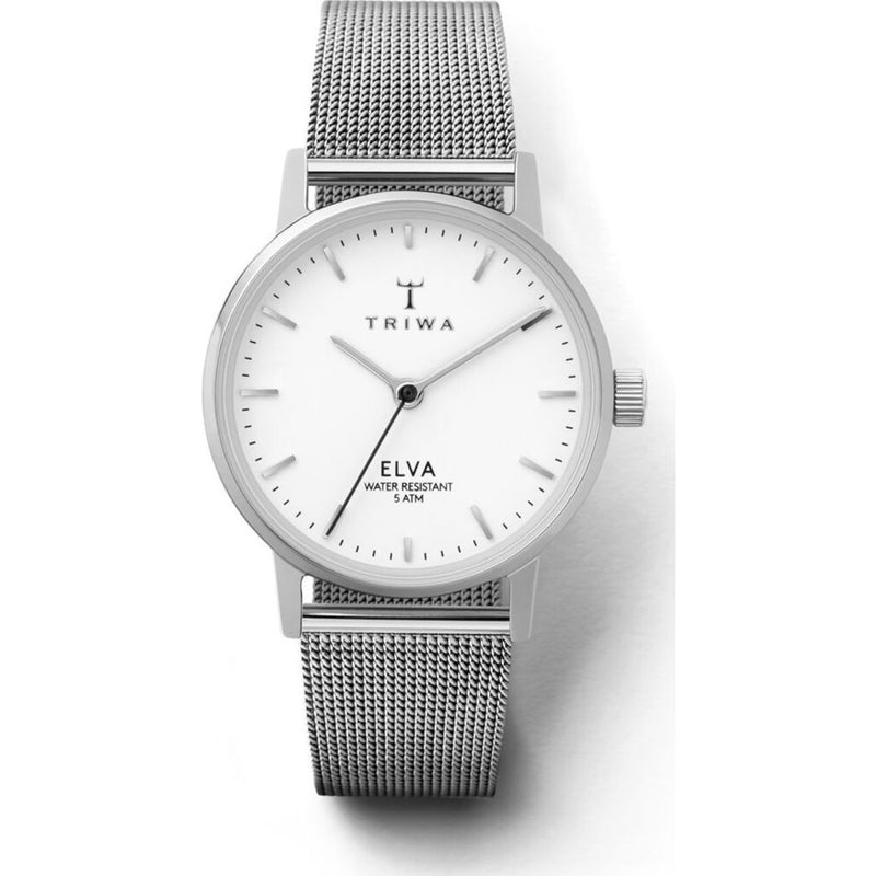 Triwa Pearl Elva Watch | Petite Steel Mesh ELST101-EM21212