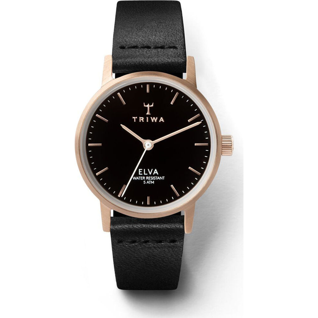 Triwa Rose Elva Watch | Petite Black – Sportique