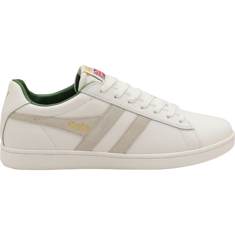 Gola Mens Equipe Sneakers | White/Green/White- CMA207-Size 13