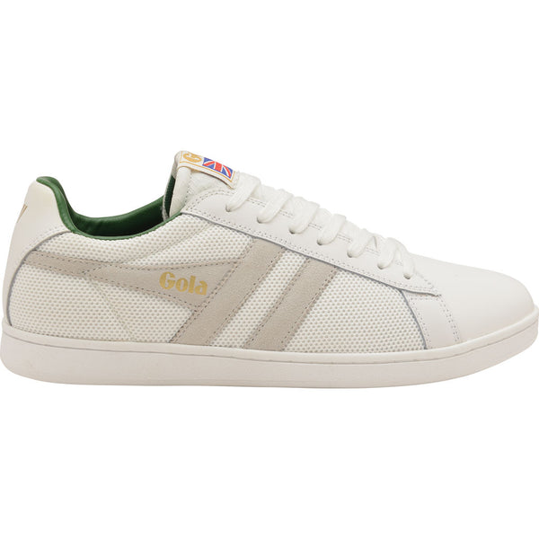 Gola Mens Equipe Mesh Sneakers | White/Green/White- CMA339-Size 13