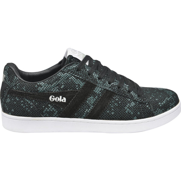 Gola Women's Equipe Reptile Sneakers | Black/Green