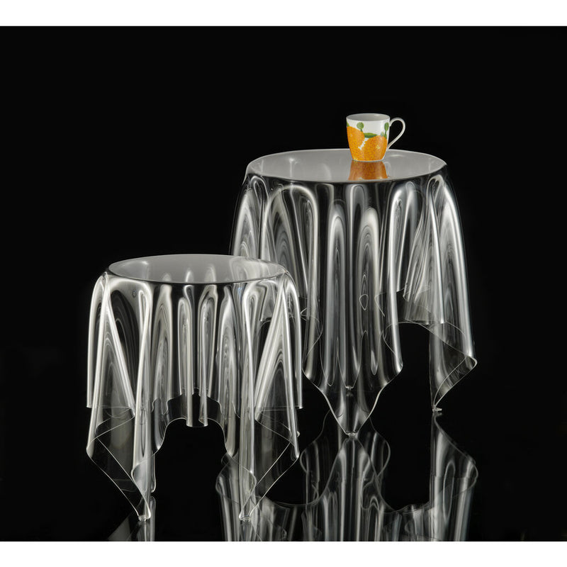 Essey Illusion Side Table | Ice White --Small ES-ILLU-W