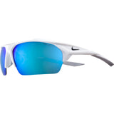 Nike Terminus Mirrored Sunglasses|White/Anthracite Grey W/ Ml Blue Mirror EV1031-104