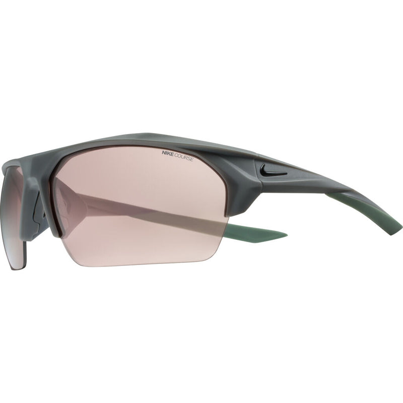 Nike Terminus Mirrored Course Tint Sunglasses|Matte Dark Grey/Black Course Tint W/ Electric Mirror EV1069-012