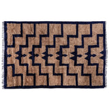 Revival Rugs Ehlias Hand Knotted Rug | Sandstone/Navy