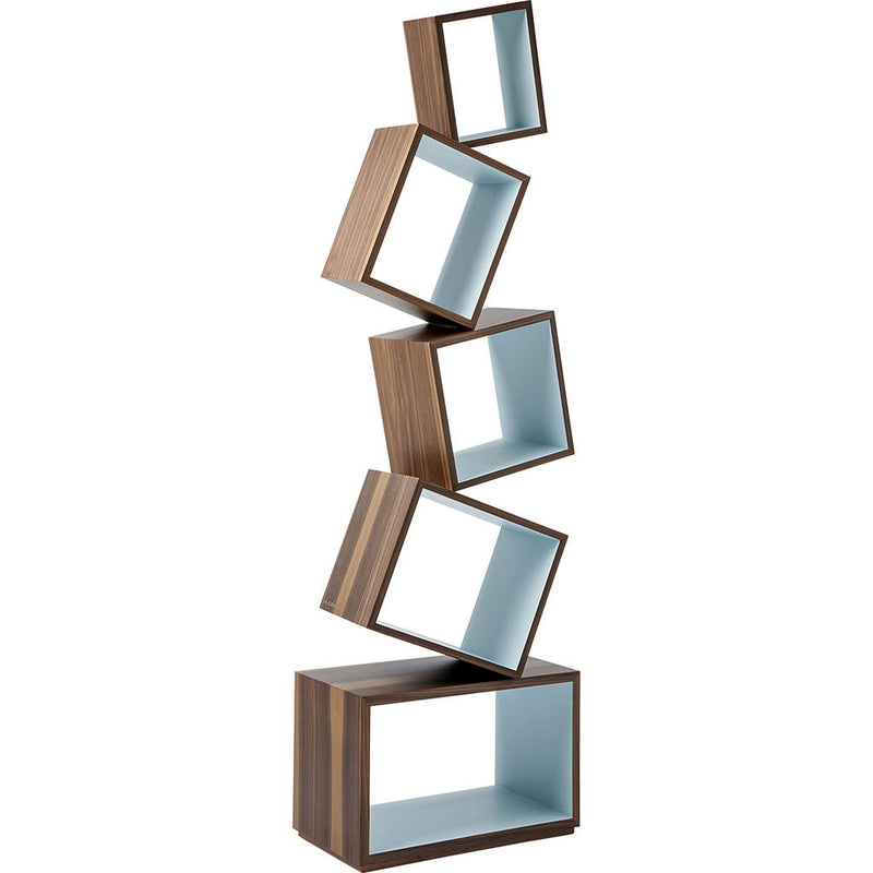 Malagana Equilibrium Walnut Wood Bookcase | Celeste EQ-100 CE