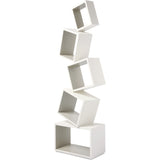 Malagana Equilibrium Modern Light Bookcase | Ivory EQ-101 IV