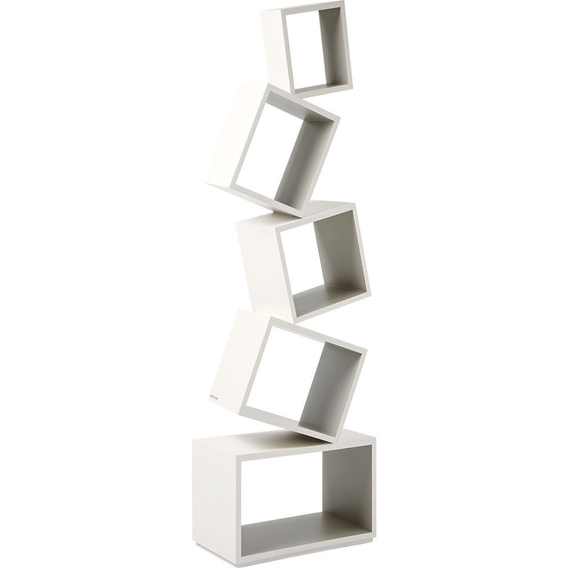 Malagana Equilibrium Modern Light Bookcase | Ivory EQ-101 IV
