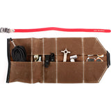 EH Works Essential Bike Tool Roll | Brown with Red Strap ESSBRR