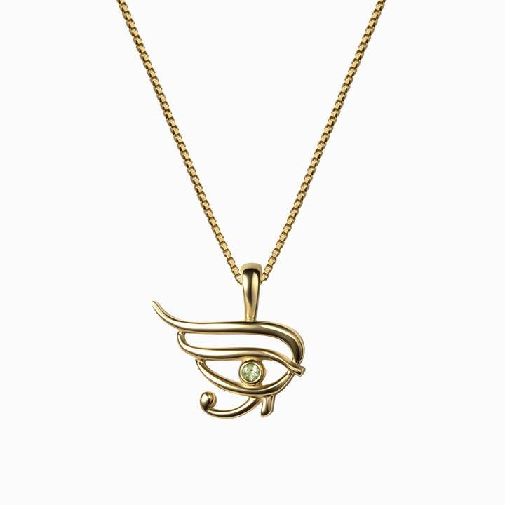Awe Inspired Eye of Horus Necklace Box Chain STANDARD 16"-18"