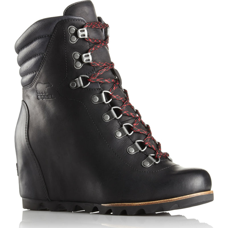 Sorel  Women's Conquest Wedge Waterproof Snow Boot | Black/Dk Grey Size 8 1691961010