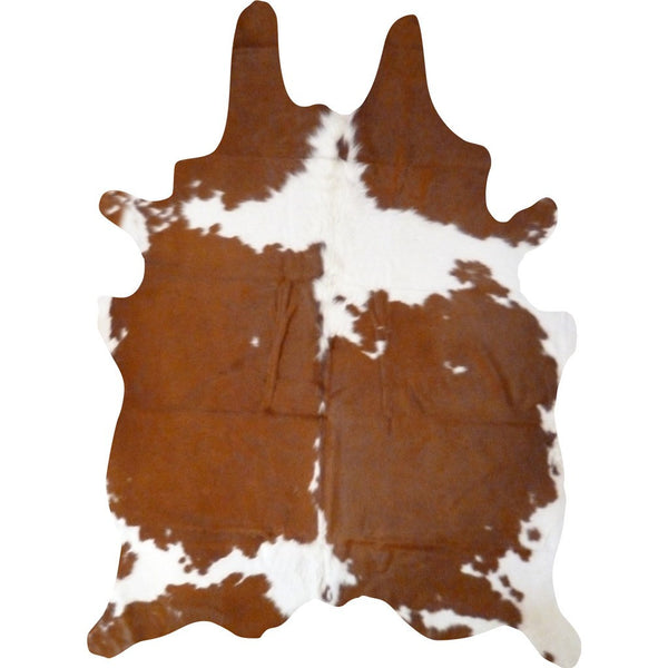 Decohides Cowhide Rug | Brown and White F196