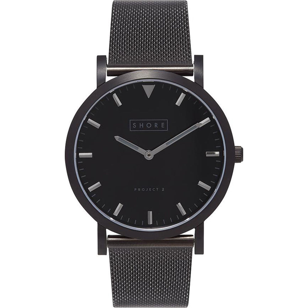 Shore Projects Falmouth Watch with Mesh Strap | Black/Grey  display picture 2