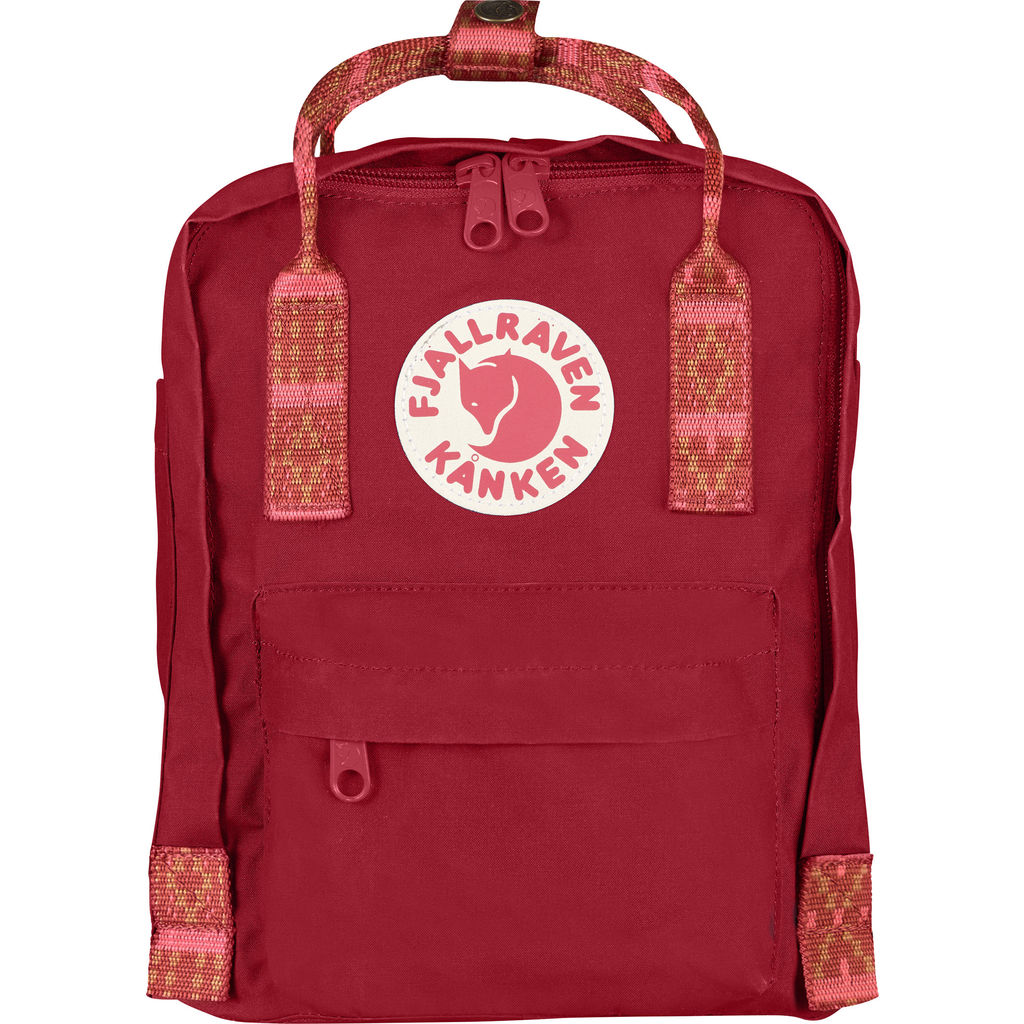 Fjällräven Kånken Mini Backpack Deep Red/Folk Pattern Sportique