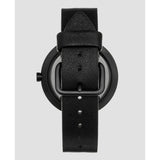 The Horse Minimal 34 mm Matte Black Watch | Black/Black
