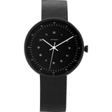 The Horse Minimal 40 mm Matte Black Watch | Black/Black