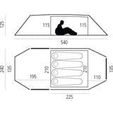 Fjallraven Keb Endurance 4-Person Tent | Pine Green F53604 616