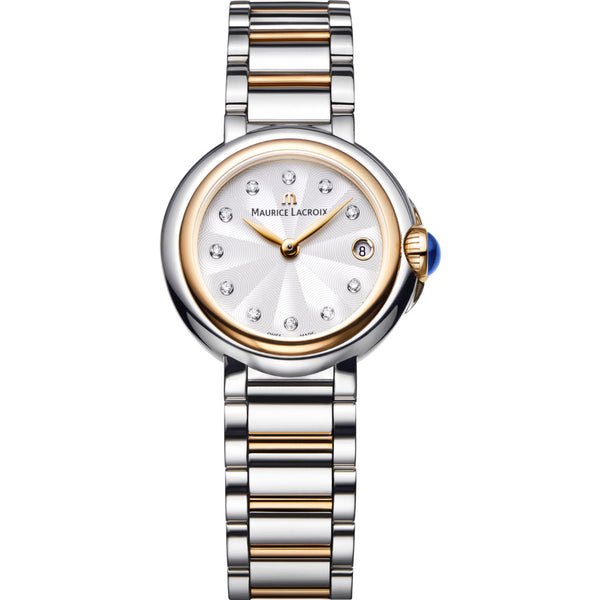 Maurice Lacroix Fiaba Date 28mm Mother of Pearl Watch | Silver/Gold FA1003-PVP13-150-1