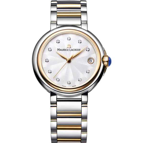 Maurice Lacroix Fiaba Date 28mm Mother of Pearl Watch | Silver/Gold FA1004-PVP13-150-1