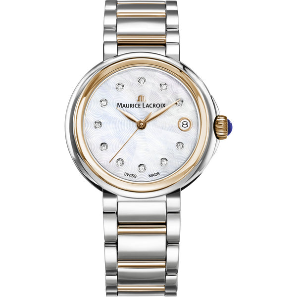 Maurice Lacroix Fiaba Date 28mm Mother of Pearl Watch | Silver/Gold FA1007-PVP13-170-1