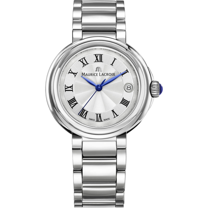 Maurice Lacroix Fiaba Date 36mm Watch | Silver/Blue Accent FA1007-SS002-110-1