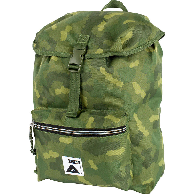 Poler Field Pack Backpack | Green Furry Camo 13100001-GCO
