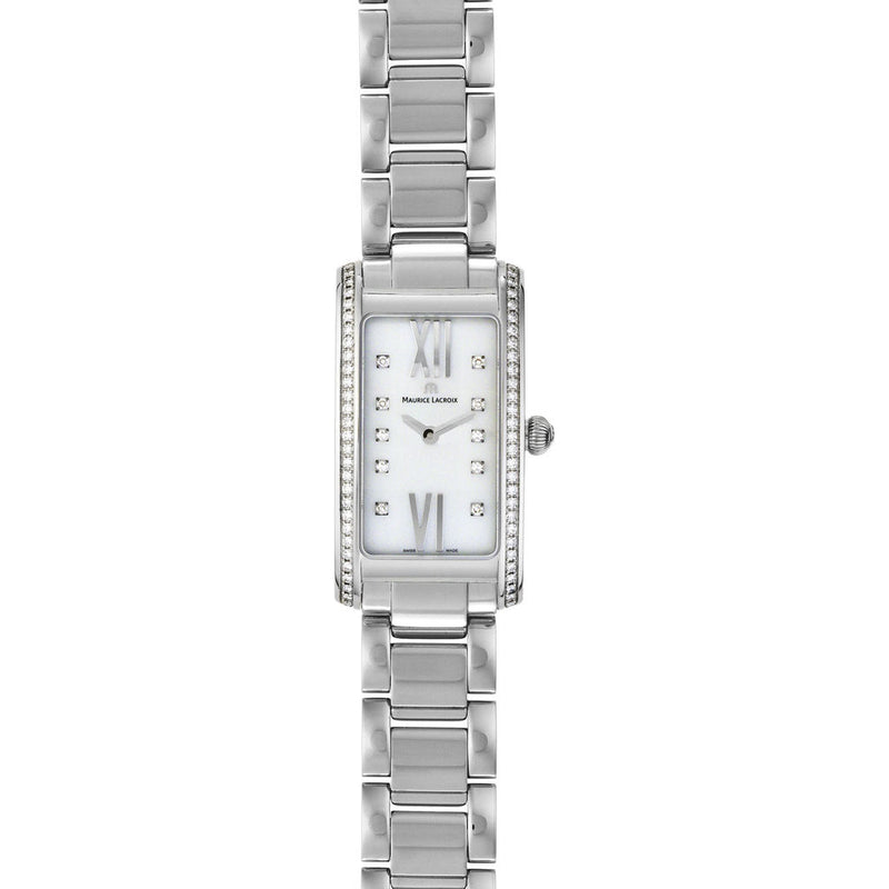 Maurice Lacroix Fiaba Square Watch | Diamond/Silver FA2164-SD532-170
