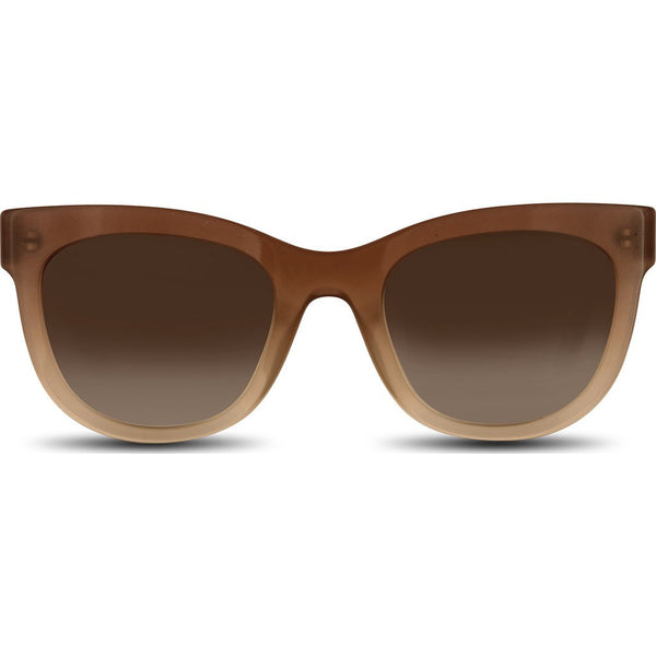 Velvet Eyewear Farrah Toastie Almond Sunglasses | Brown Fade V017TA01
