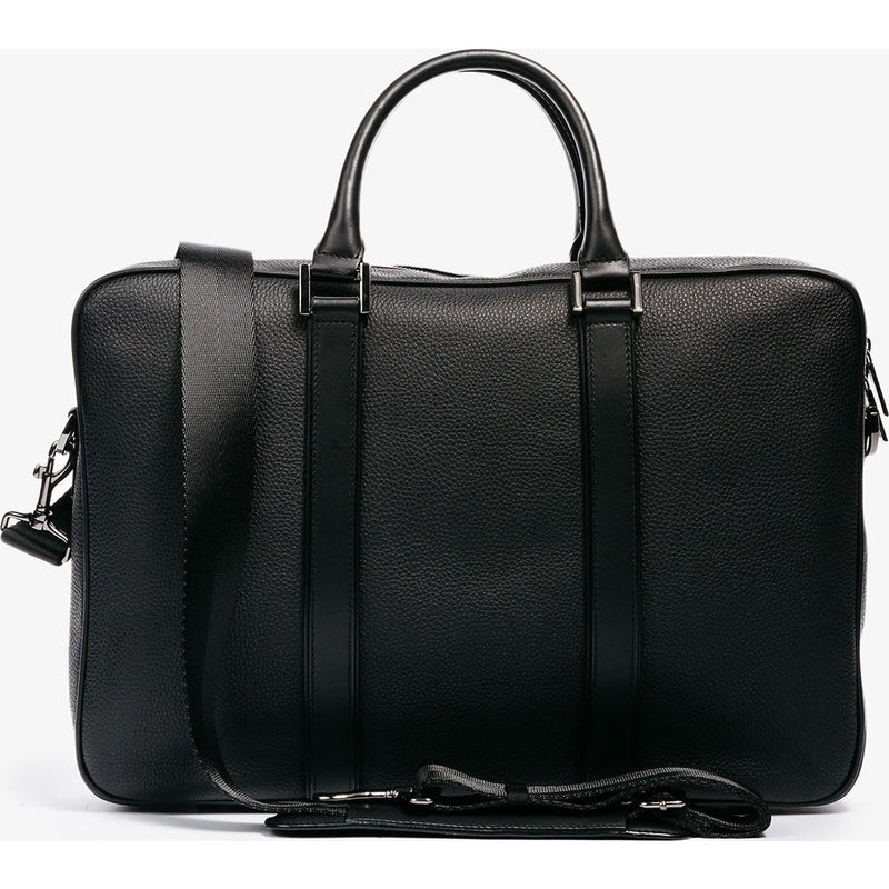 Hook & Albert Leather Structured Briefcase | Black FBRFLTH-BLK-OS