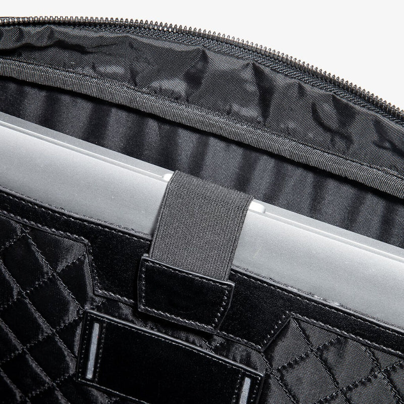 Hook & Albert Formal Briefcase | Black Leather