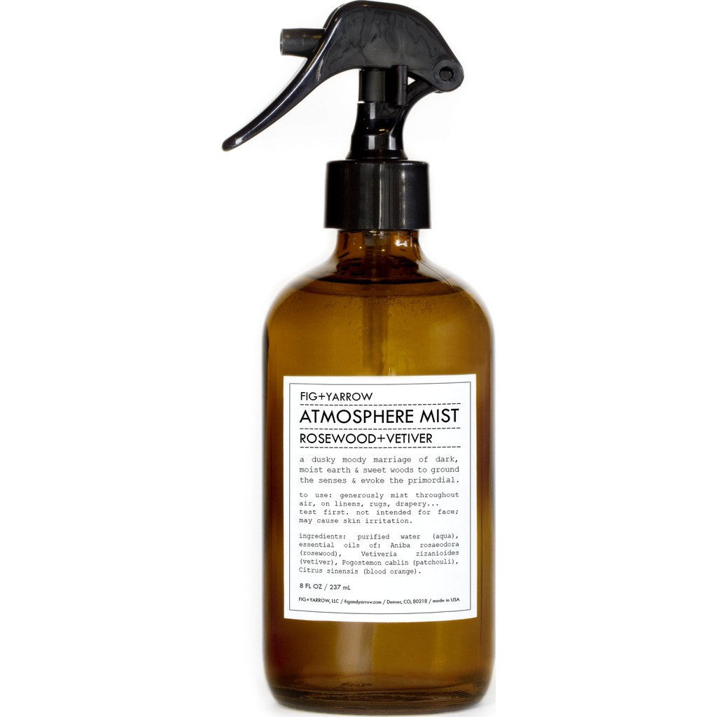 Fig + Yarrow Atmosphere Mist Rosewood + Vetiver 8 oz Sportique