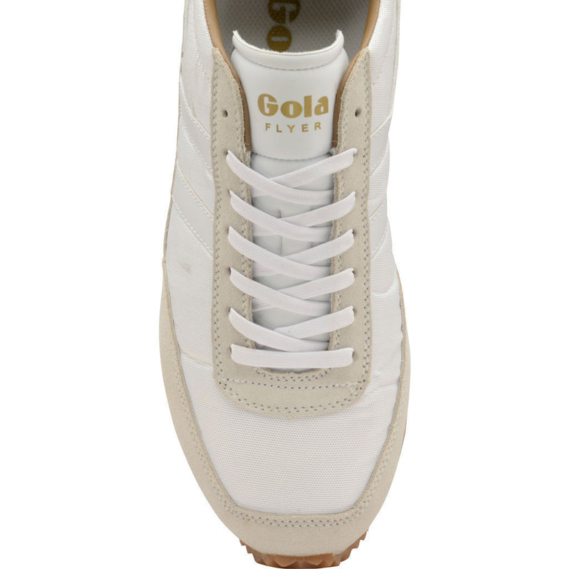 Gola Men's Flyer Sneakers | White/Gum